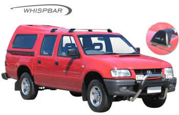 Holden Rodeo Roof racks Yakima Whispbar